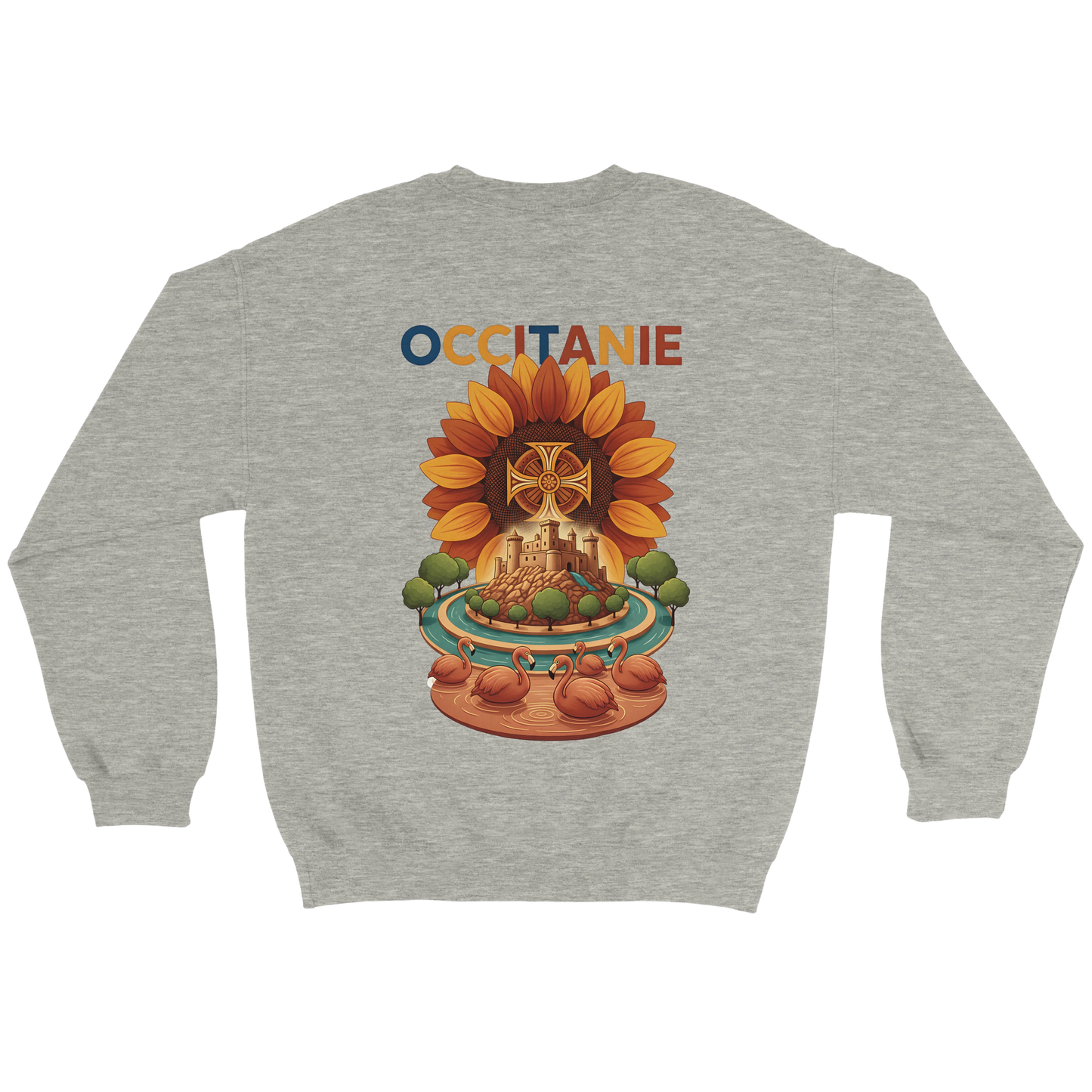 Sweat-shirt Unisexe Occitanie – Sweat Confortable et Résistant
