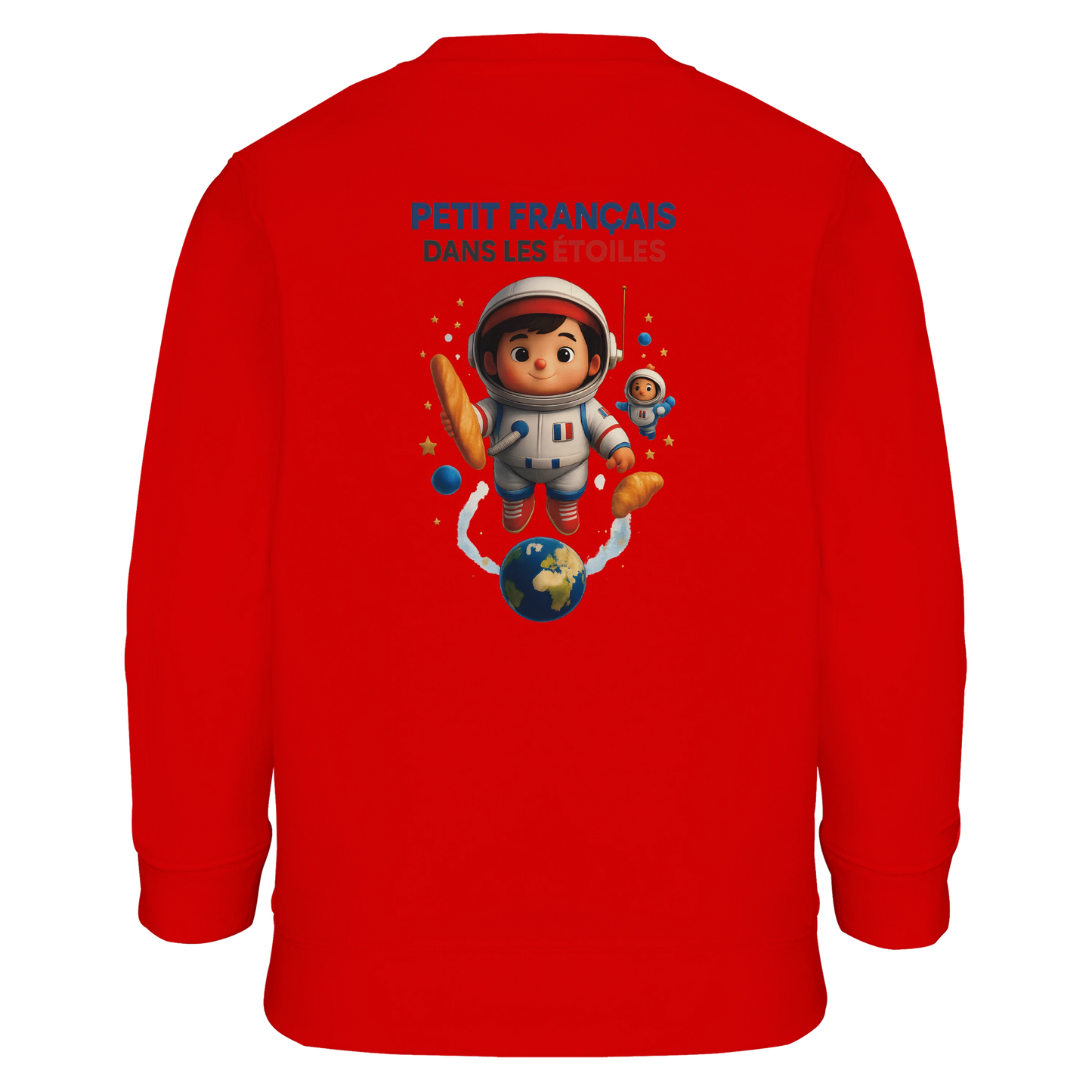 Sweat-shirt garçon Petit Français dans les Étoiles - Coton Écologique et Polaire