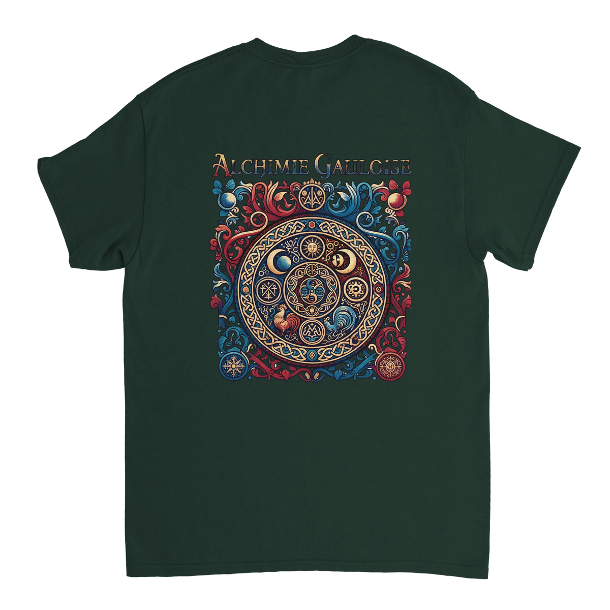 T-Shirt Homme Alchimie Gauloise – Coton Épais à Coupe Classique