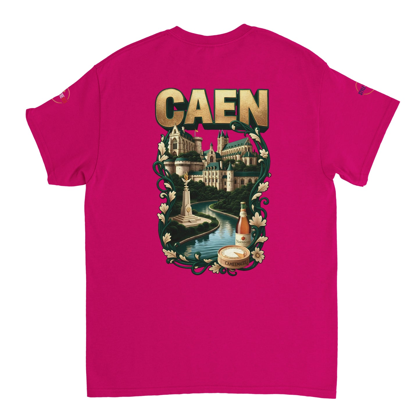 T-shirt Unisexe Caen - Ville de France - Design Classique en Coton