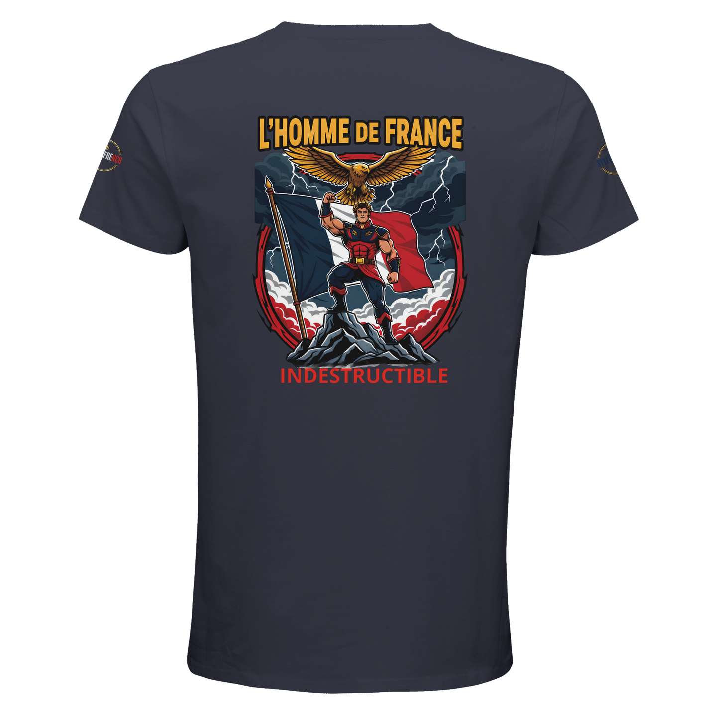 T-Shirt Homme de France – Coton Bio Premium à Col Rond
