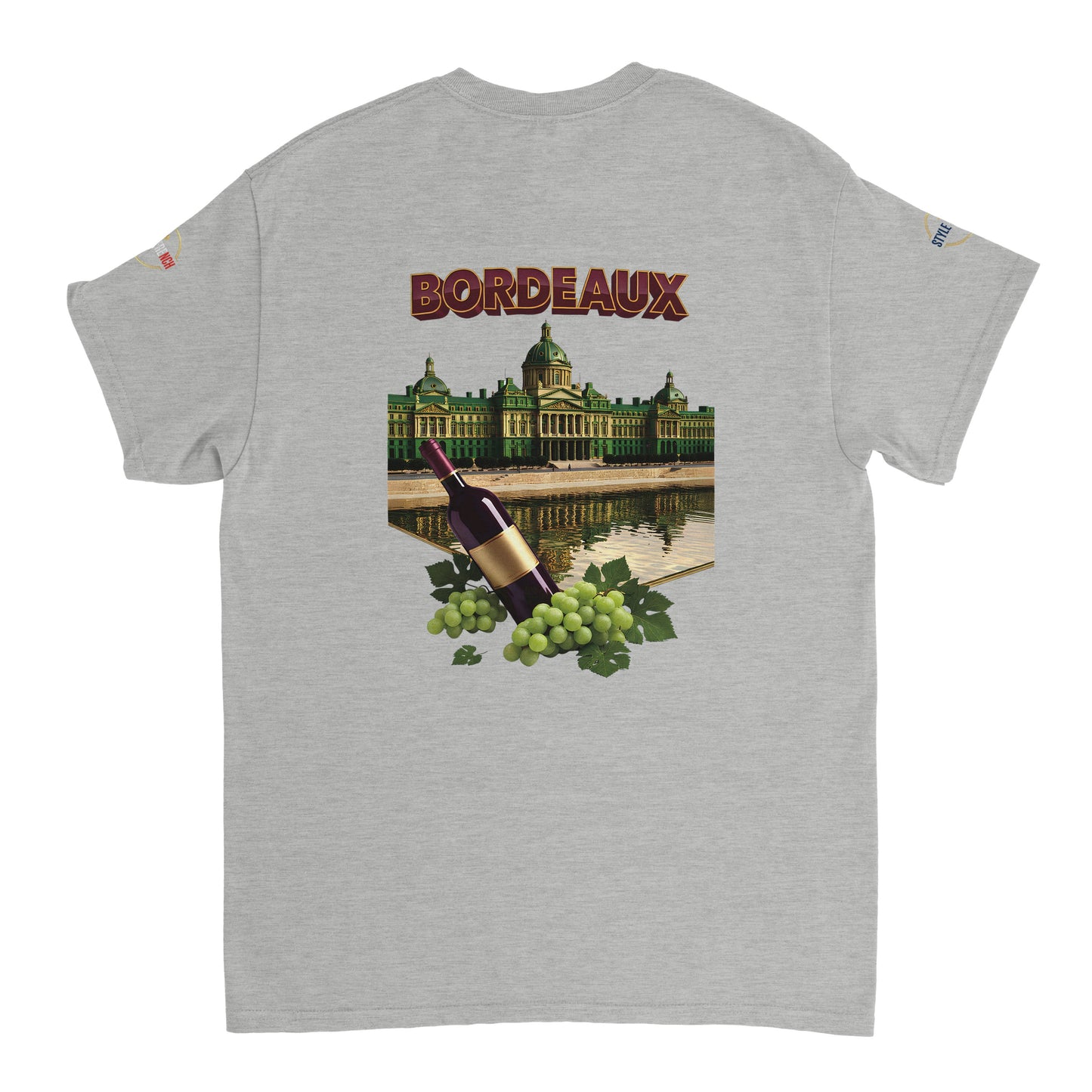 T-shirt Unisexe Bordeaux Ville de France – Coton Épais Premium