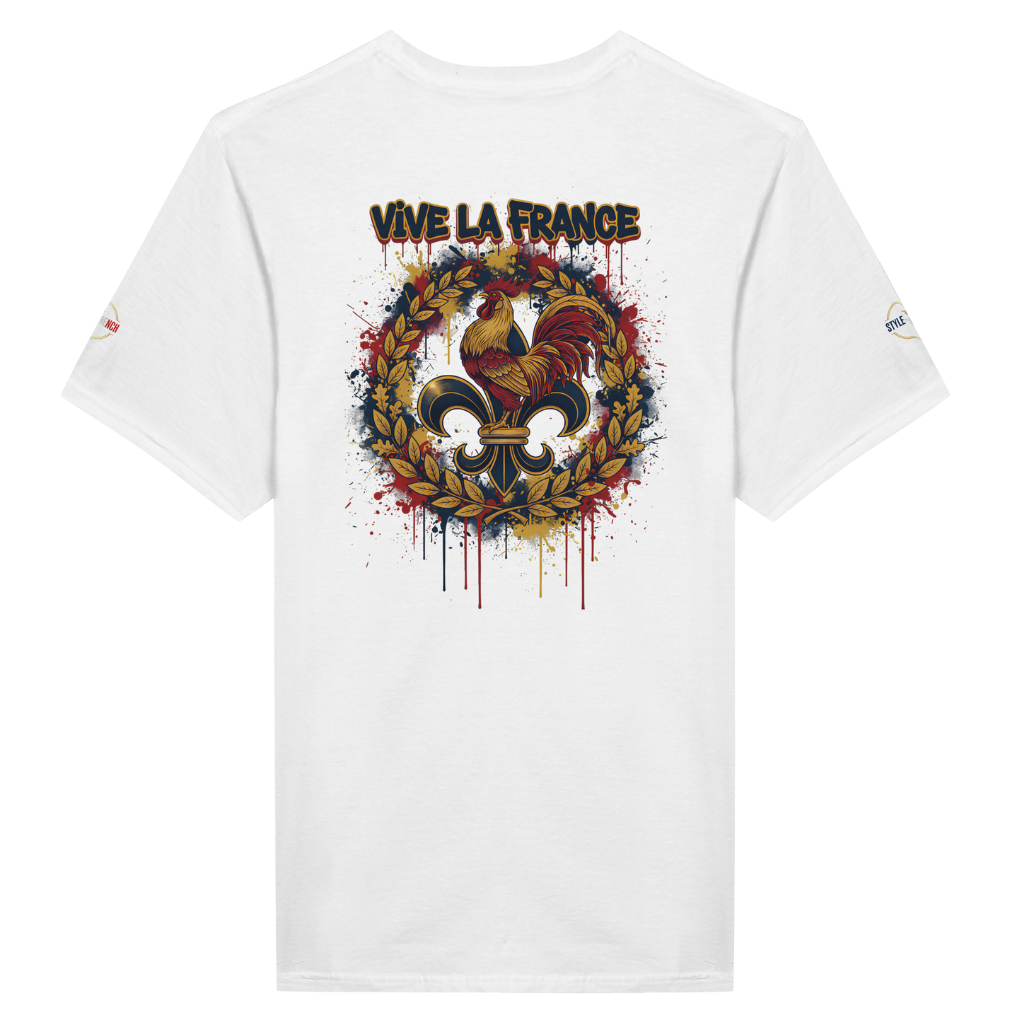 T-shirt Homme 'Vive la France' – Coton Premium, Coupe Classique