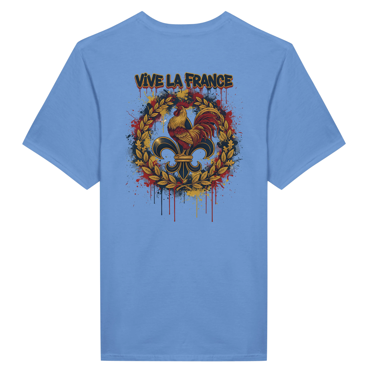 T-shirt Homme 'Vive la France' – Coton Premium, Coupe Classique