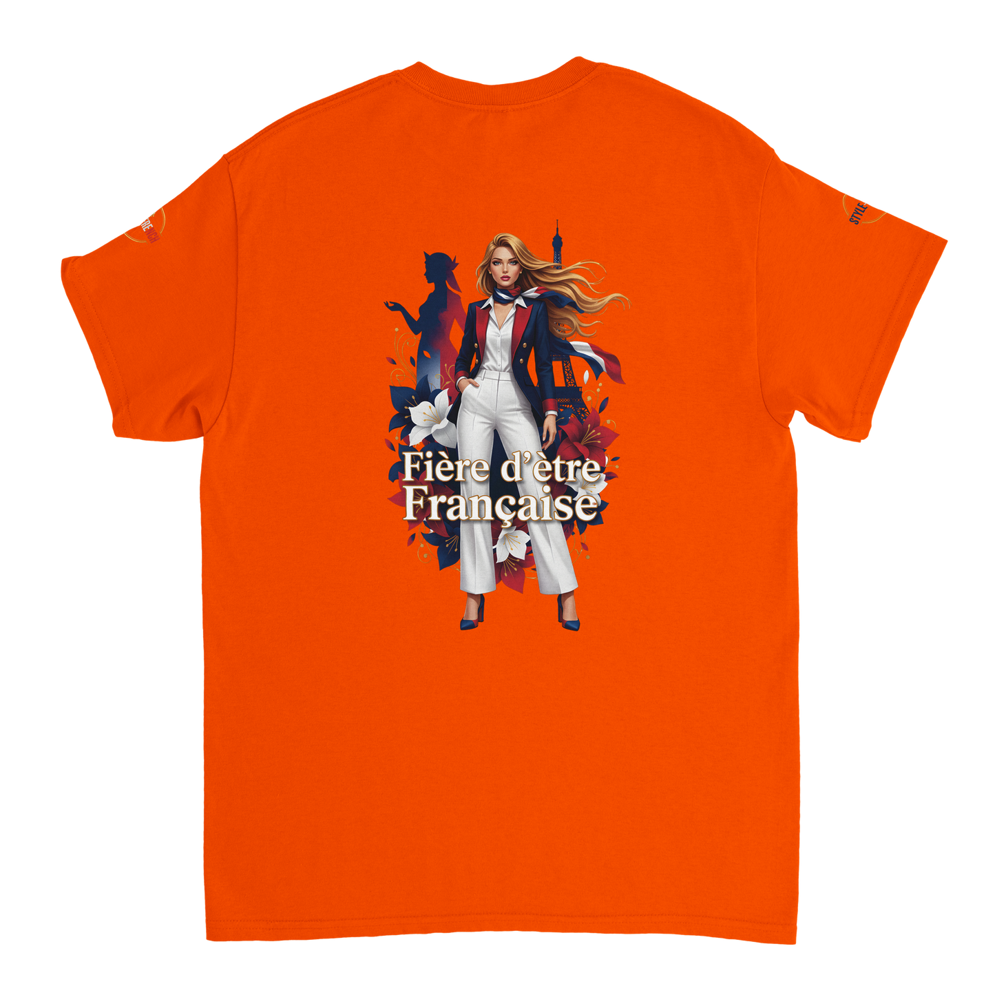 T-Shirt Femme Fière d'Être Française – Coton Premium