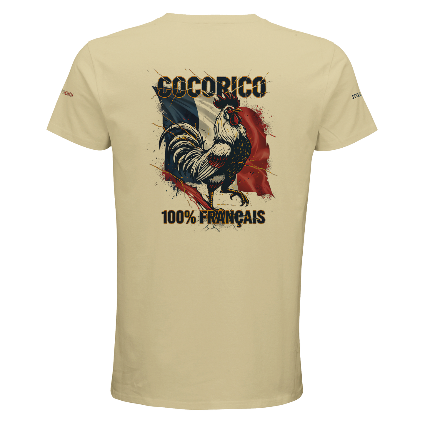 T-shirt Homme Cocorico - Coton Bio Premium à Col Rond