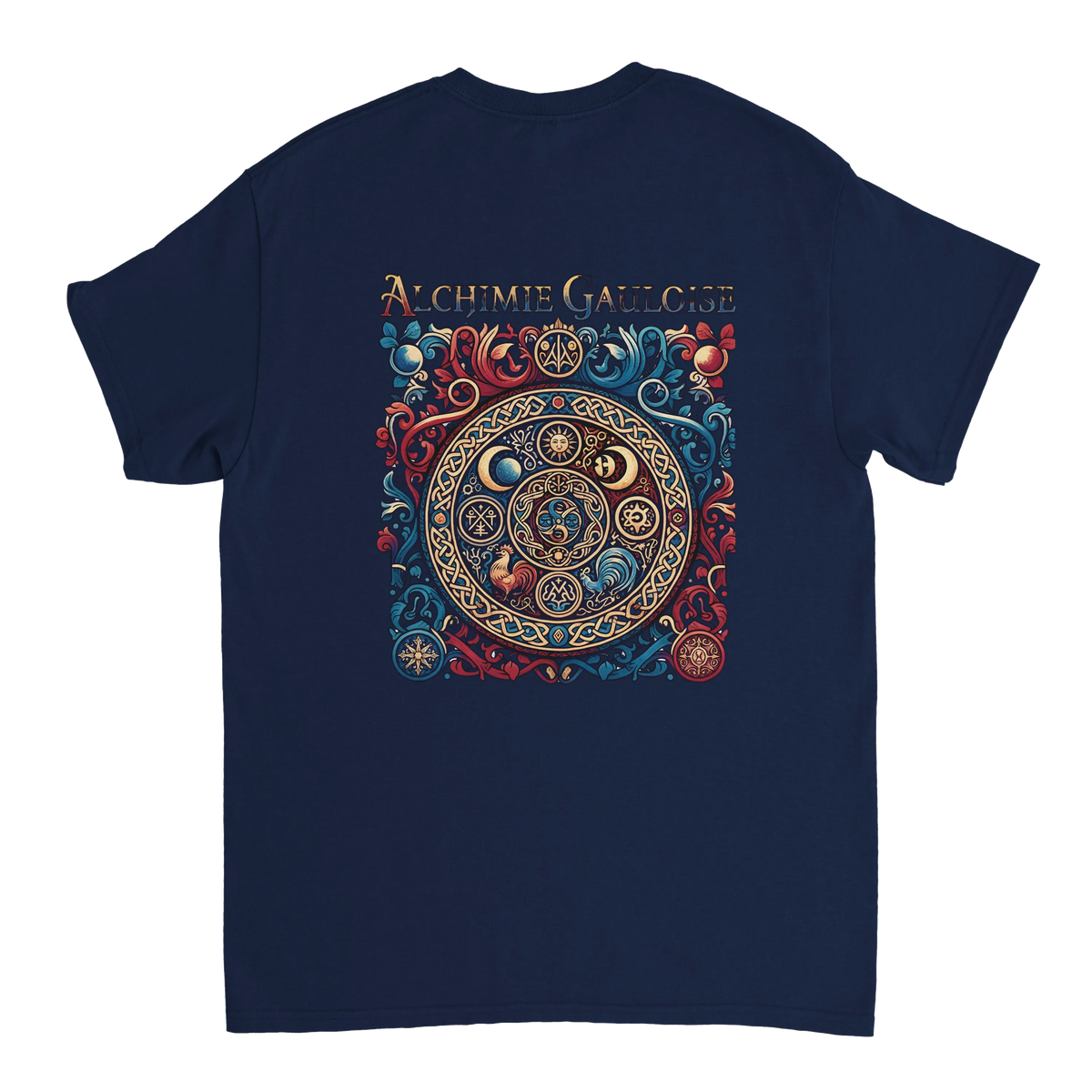 T-Shirt Homme Alchimie Gauloise – Coton Épais à Coupe Classique