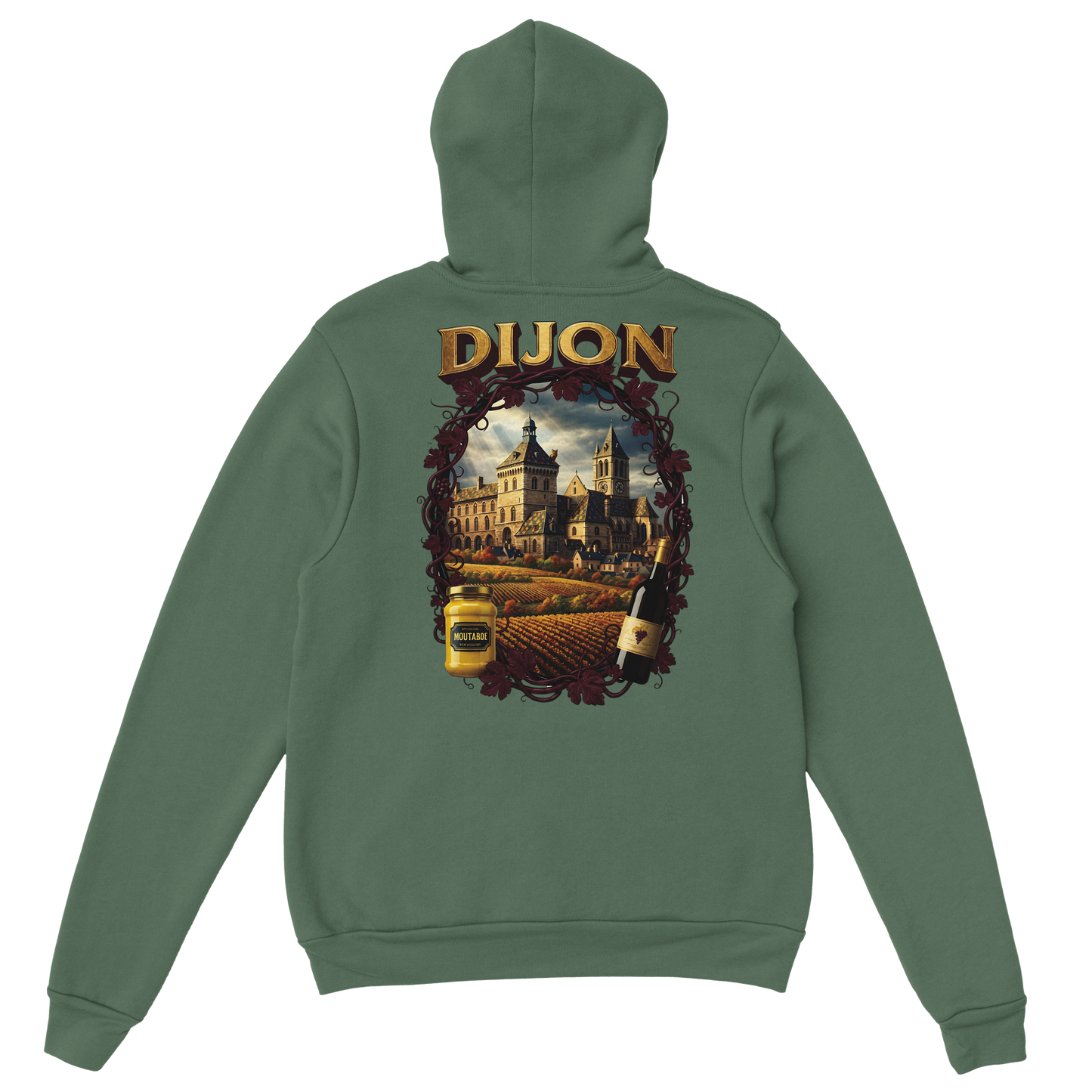 Sweat à Capuche Unisexe Dijon – Ville de France – Confort Premium