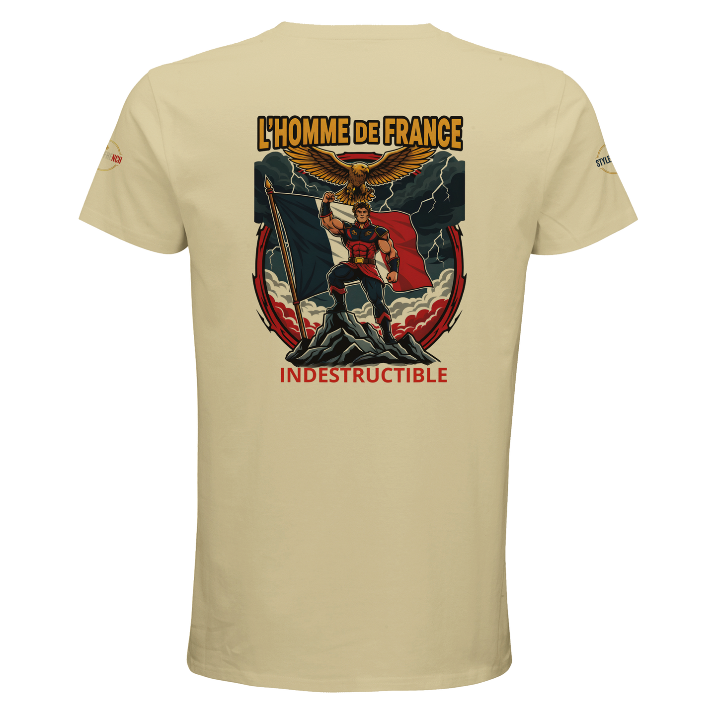 T-Shirt Homme de France – Coton Bio Premium à Col Rond