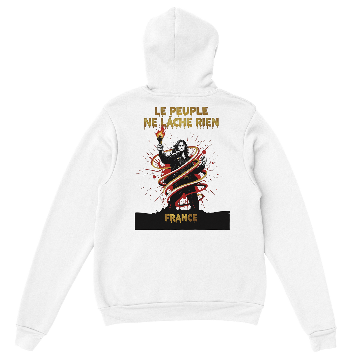 Sweat à Capuche Homme "Le Peuple Ne Lâche Rien" – Confort Premium