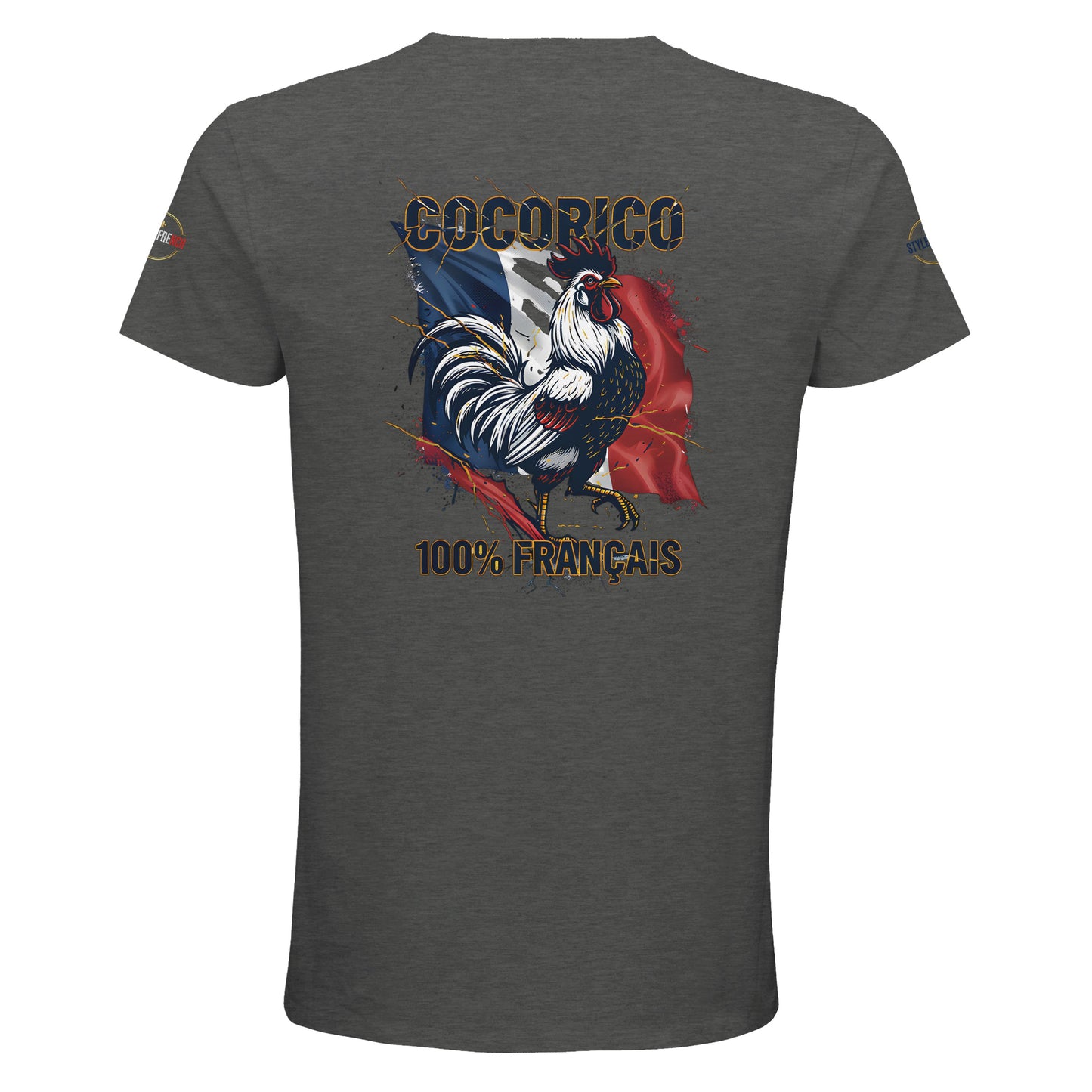 T-shirt Homme Cocorico - Coton Bio Premium à Col Rond