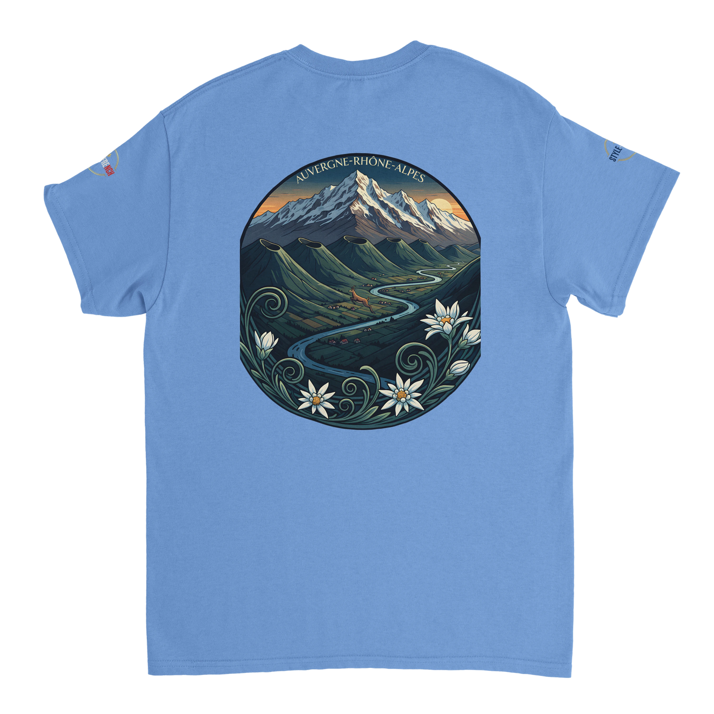 T-Shirt  Auvergne -Rhône -Alpes – Coupe Confortable et Durable