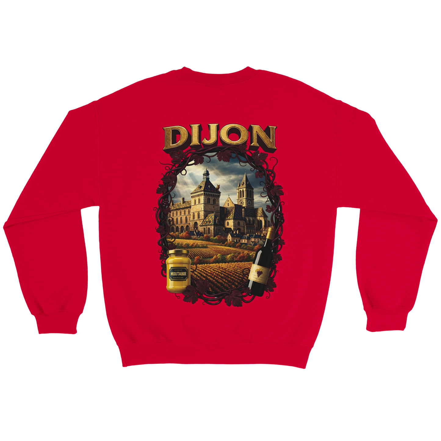 Sweat-shirt Unisexe Dijon – Ville de France – Coupe Classique Confortable