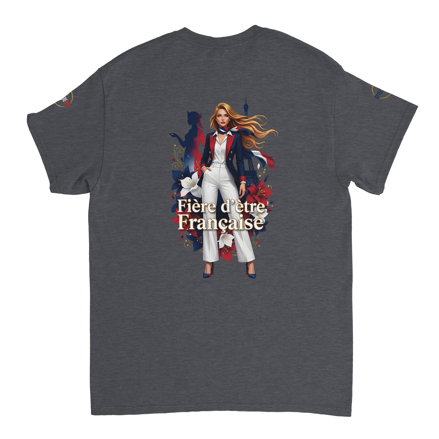 T-Shirt Femme Fière d'Être Française – Coton Premium