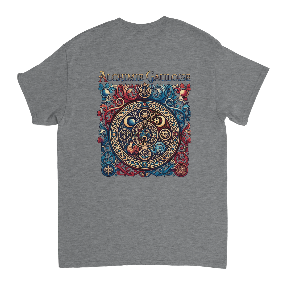 T-Shirt Homme Alchimie Gauloise – Coton Épais à Coupe Classique