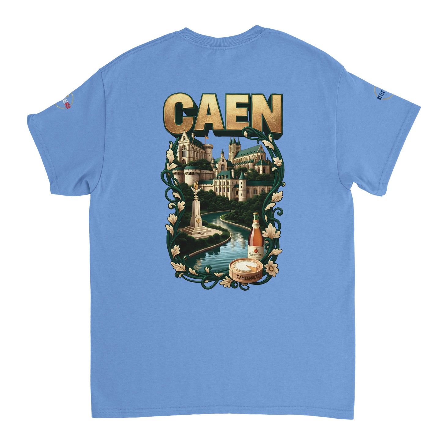 T-shirt Unisexe Caen - Ville de France - Design Classique en Coton