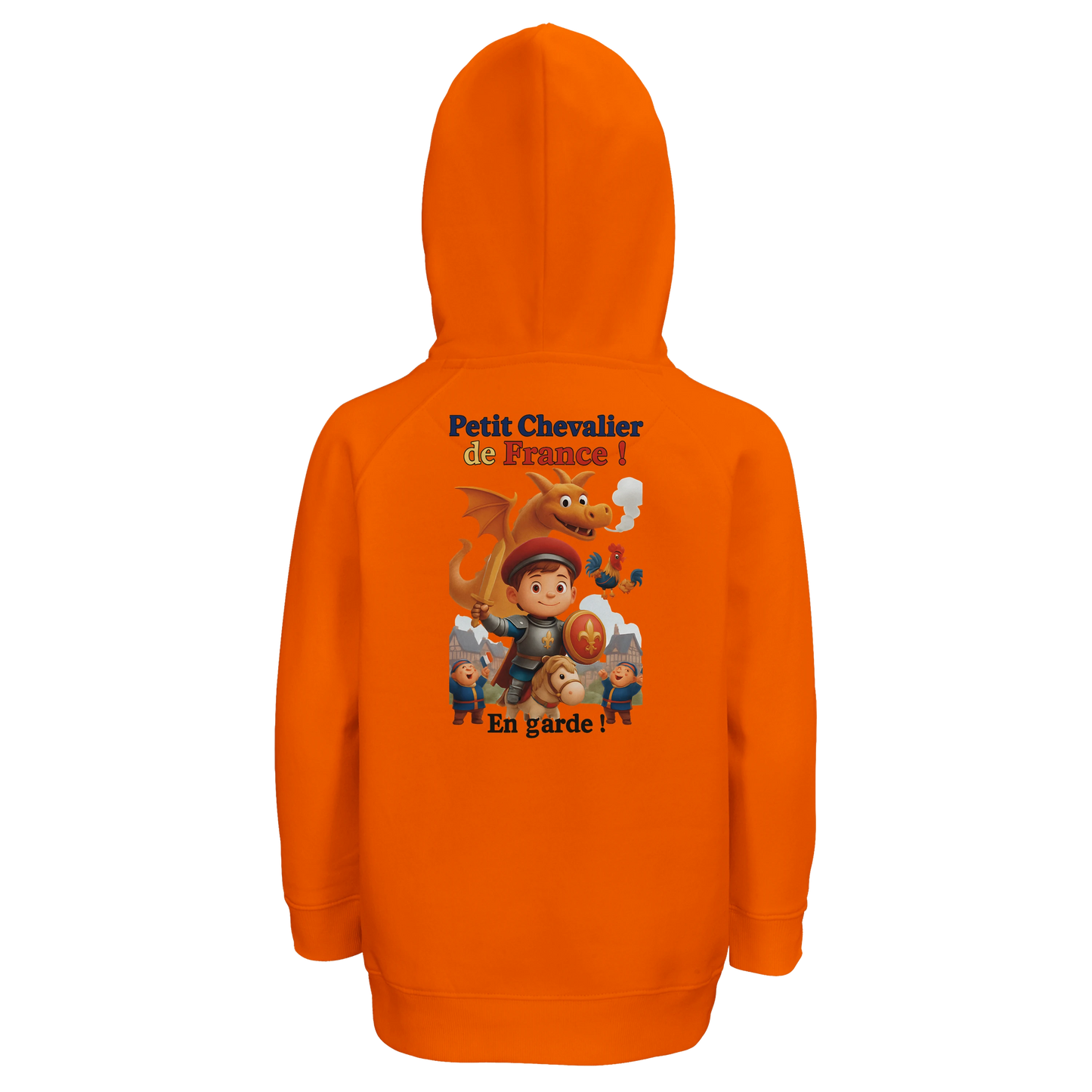 Sweat à capuche garçon Petit Chevalier de France - Coton Bio