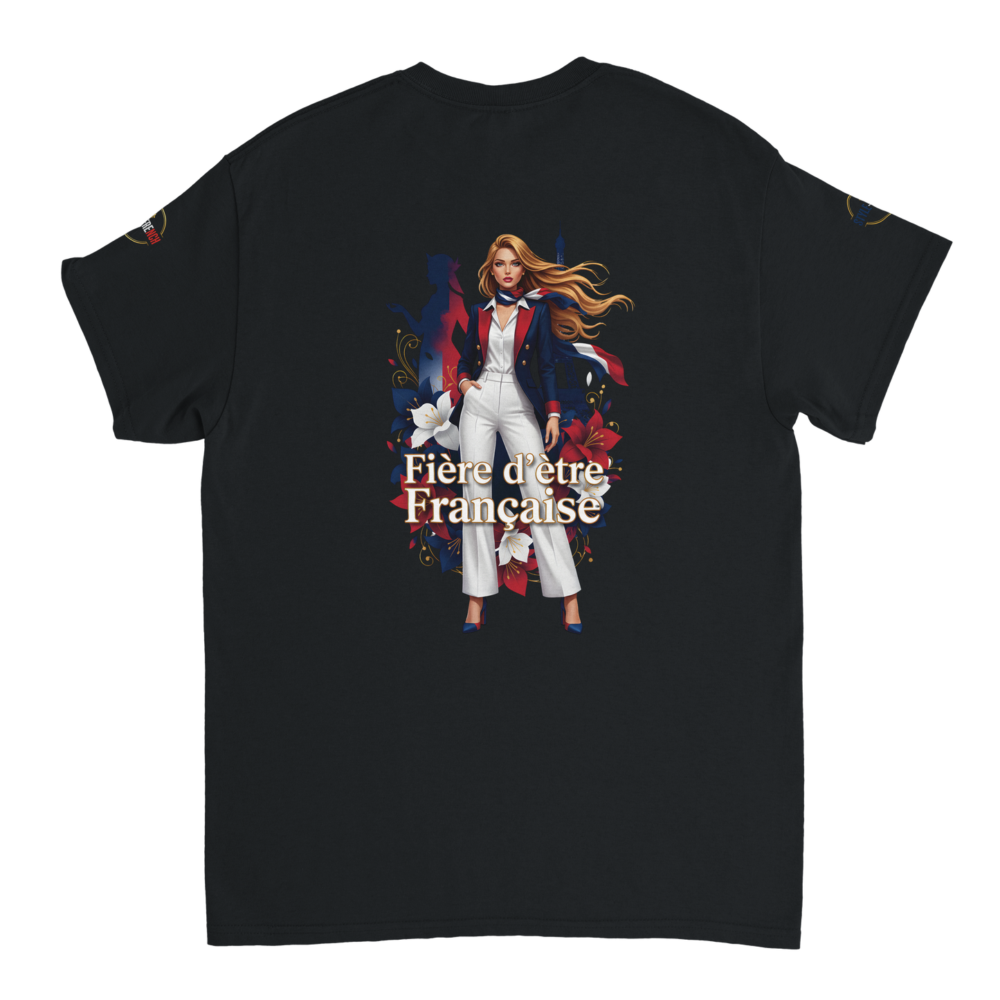 T-Shirt Femme Fière d'Être Française – Coton Premium
