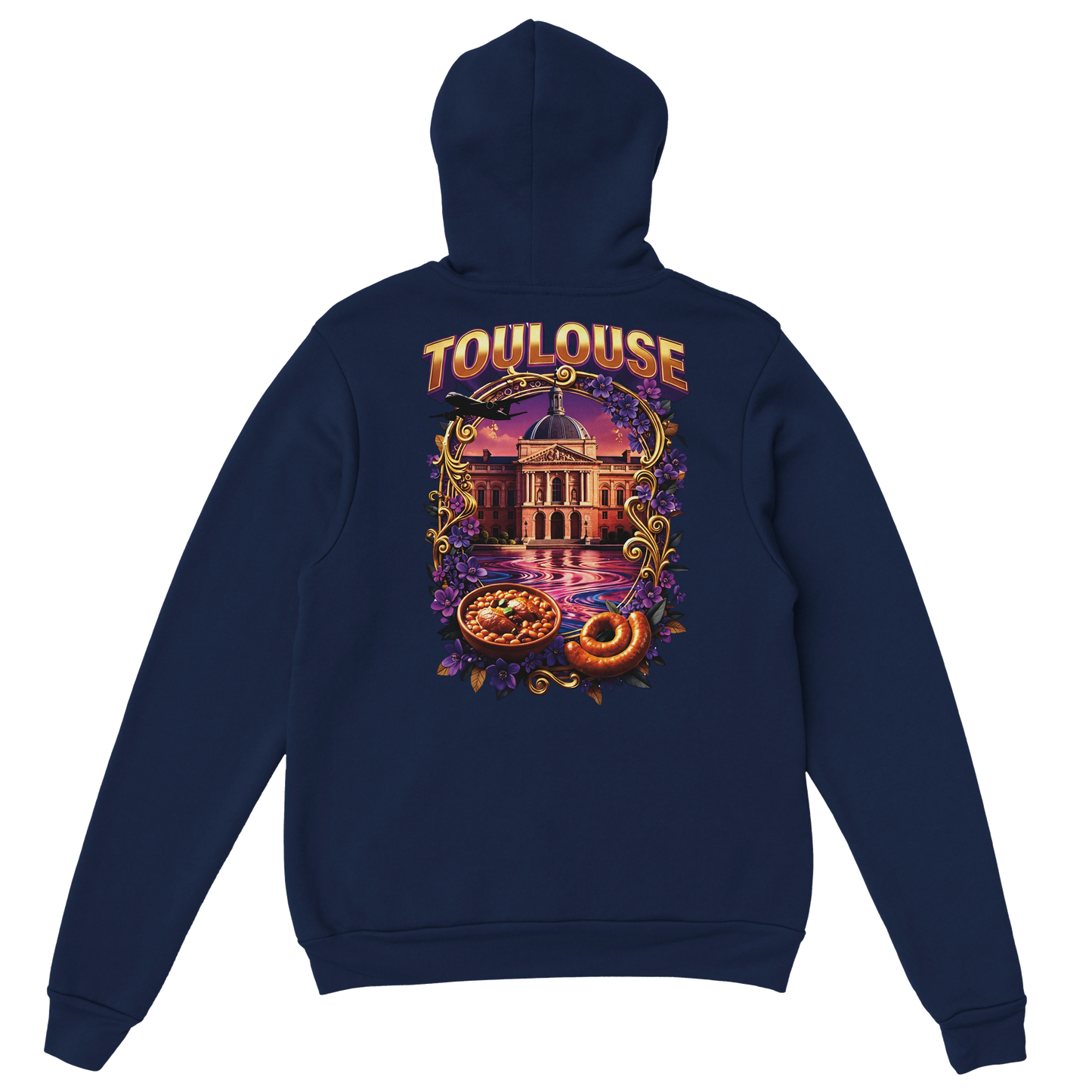 Sweat à Capuche Unisexe Toulouse – Ville de France – Confort Premium