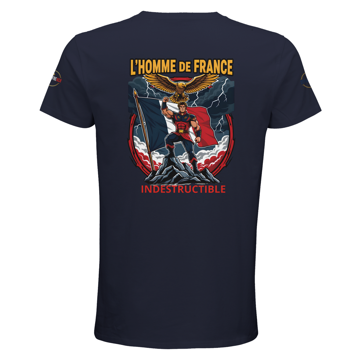 T-Shirt Homme de France – Coton Bio Premium à Col Rond