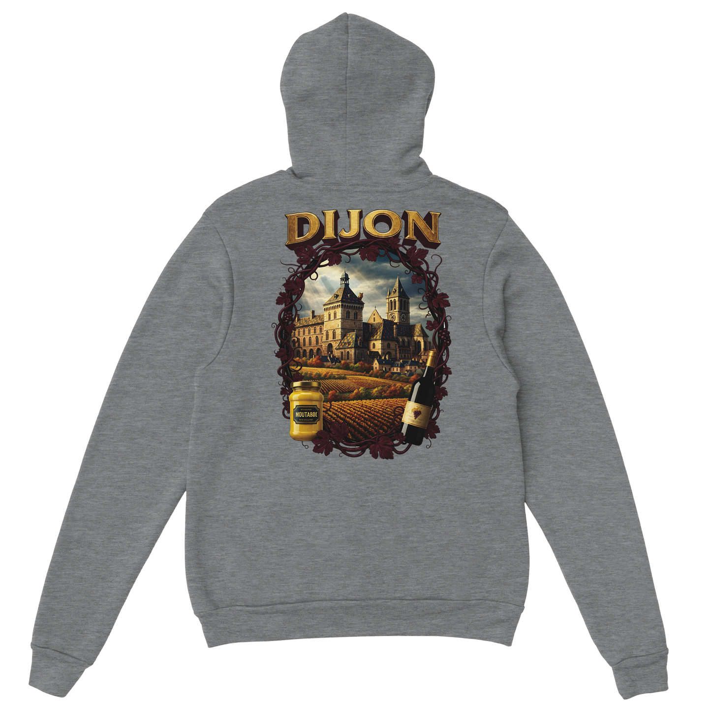 Sweat à Capuche Unisexe Dijon – Ville de France – Confort Premium