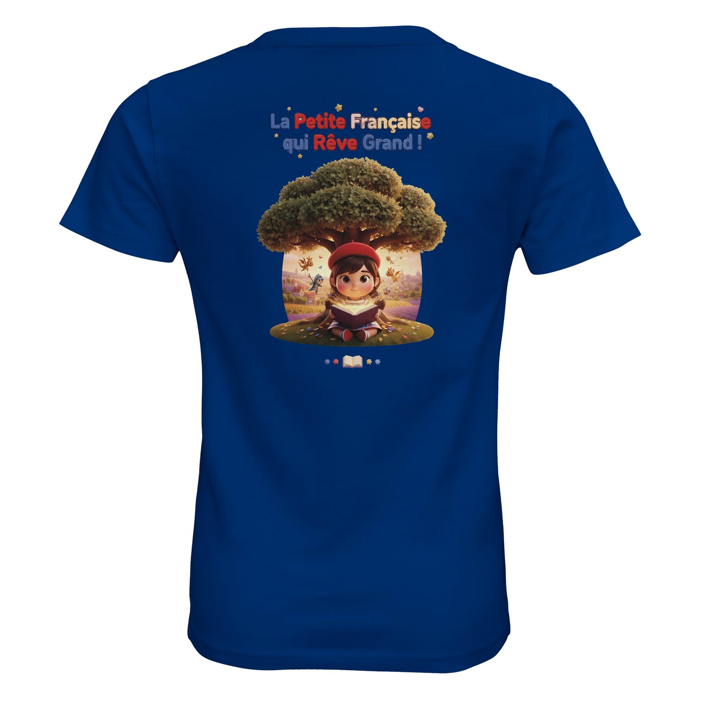 T-Shirt Fille - La Petite Française Qui Rêve Grand - 100% Coton Bio
