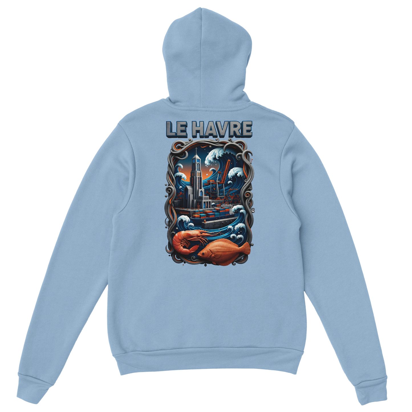 Sweat à Capuche Unisexe Le Havre – Hoodie Confortable et Résistant