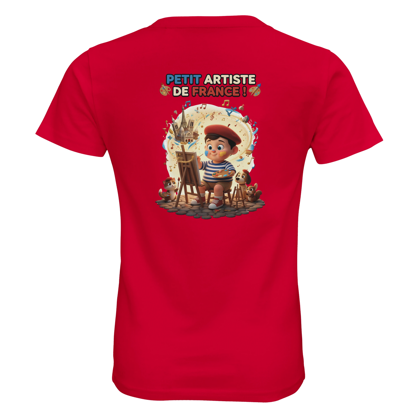 T-shirt Enfant Petit Artiste de France – 100% Coton Bio
