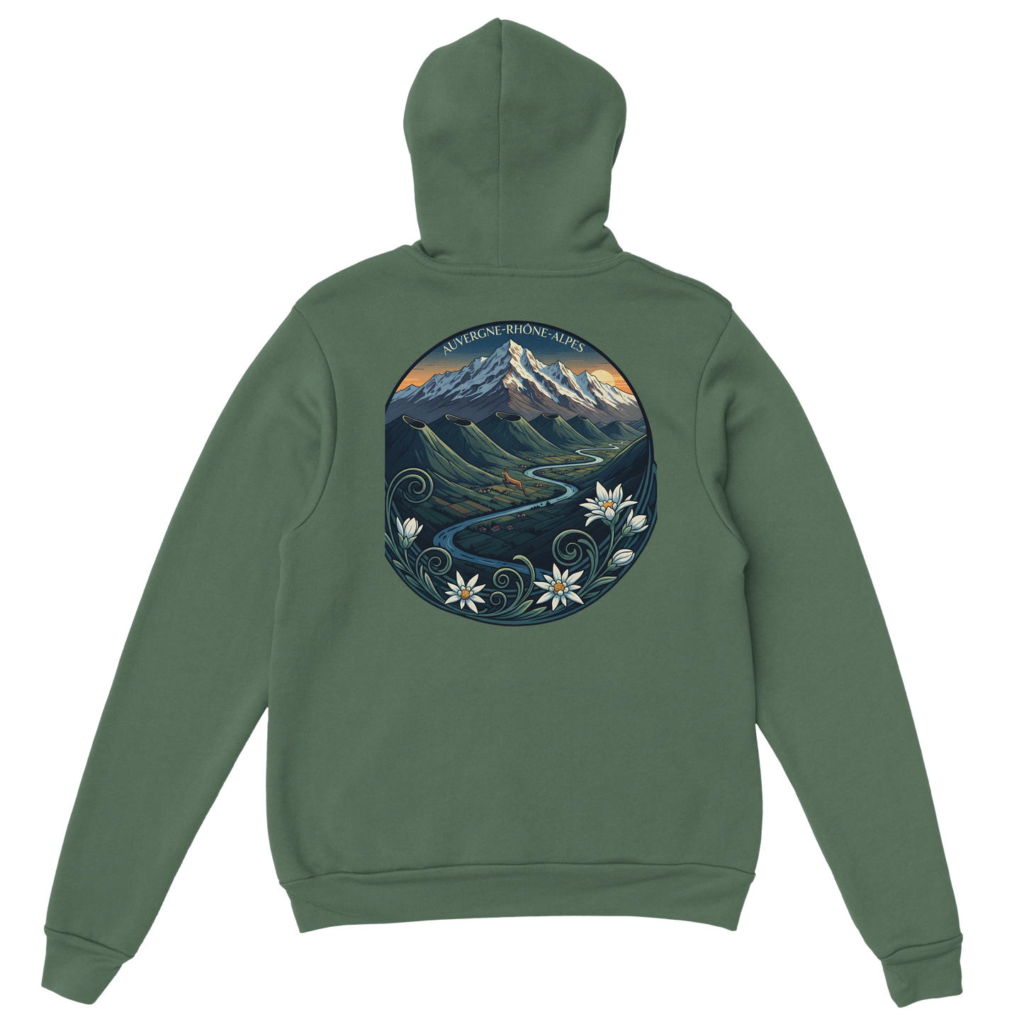 Sweat à capuche unisexe Auvergne-Rhône-Alpes – Confort et style régional