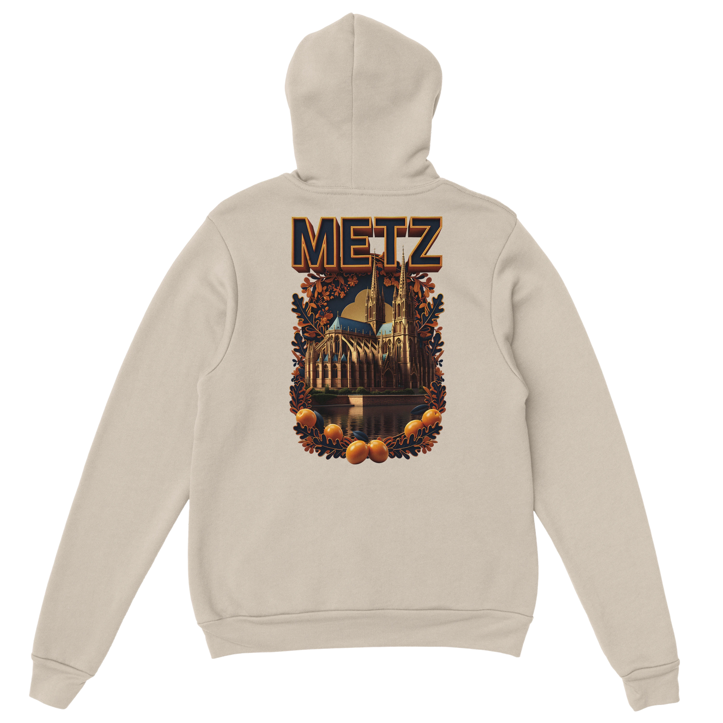 Sweat à capuche unisexe Metz - Ville de France - Design Premium
