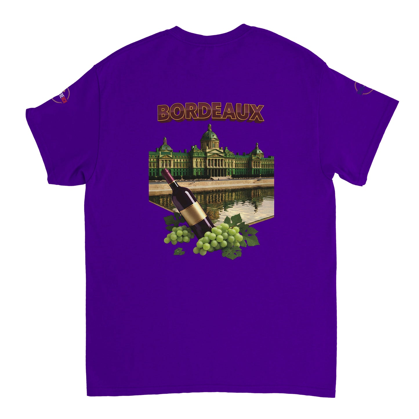 T-shirt Unisexe Bordeaux Ville de France – Coton Épais Premium