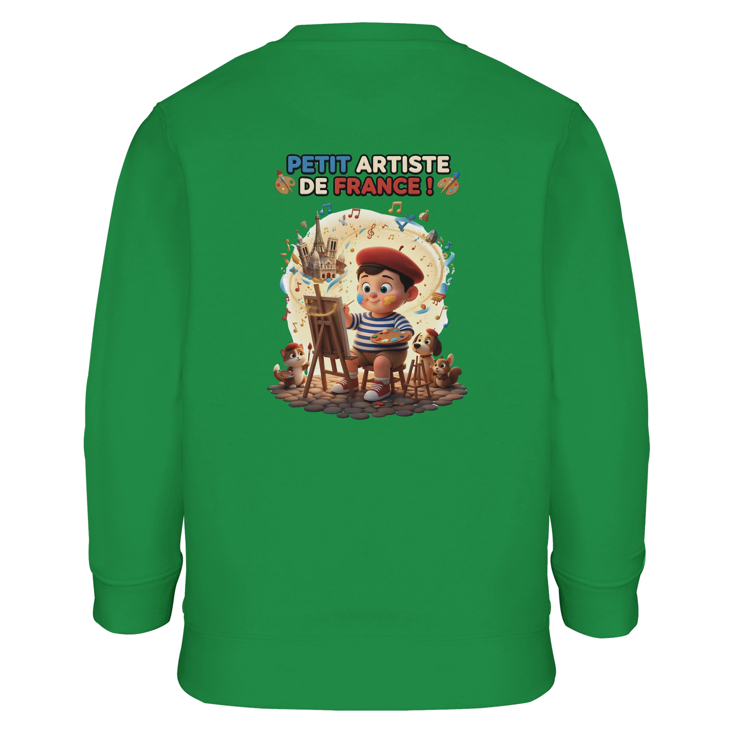 Sweat-shirt Garçon Petit Artiste de France – Coton Bio Confortable