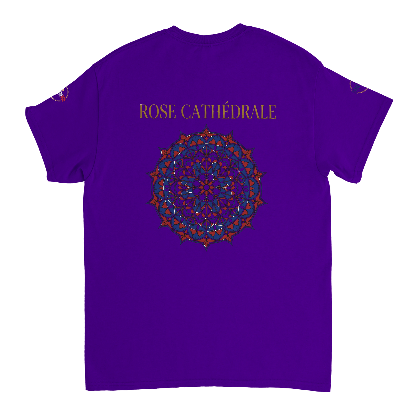 T-shirt Femme Rose Cathédrale – Coton Épais à Coupe Classique