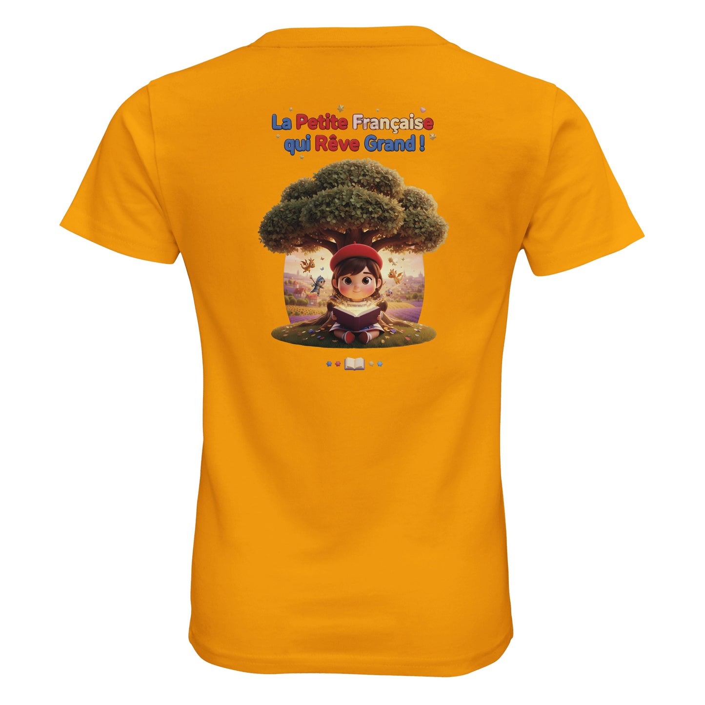 T-Shirt Fille - La Petite Française Qui Rêve Grand - 100% Coton Bio