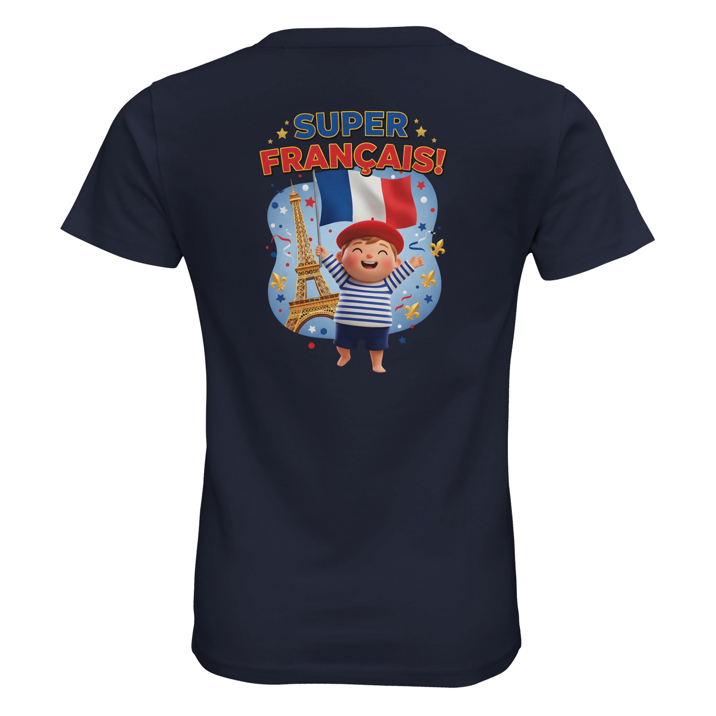 T-shirt Garçon Super Français - 100% Coton Bio
