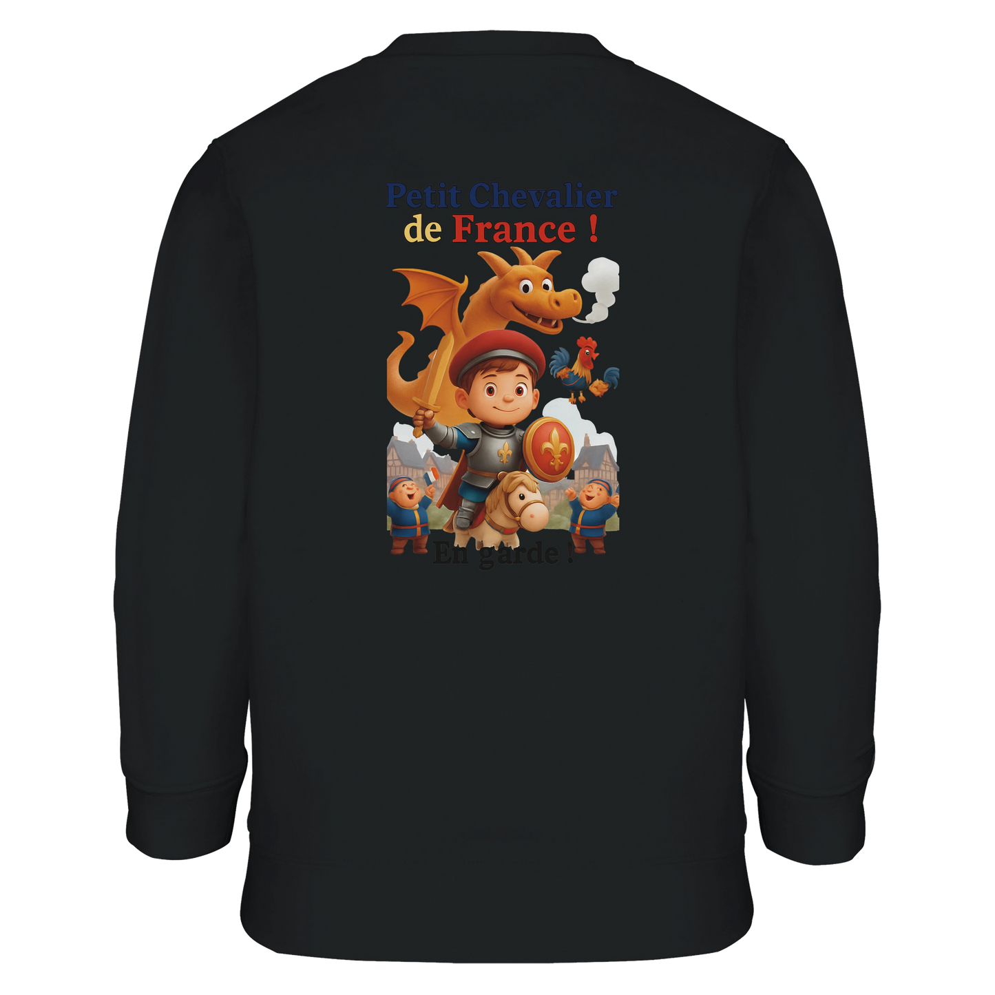 Sweat-shirt garçon Petit Chevalier de France - Coton Bio et Recyclé