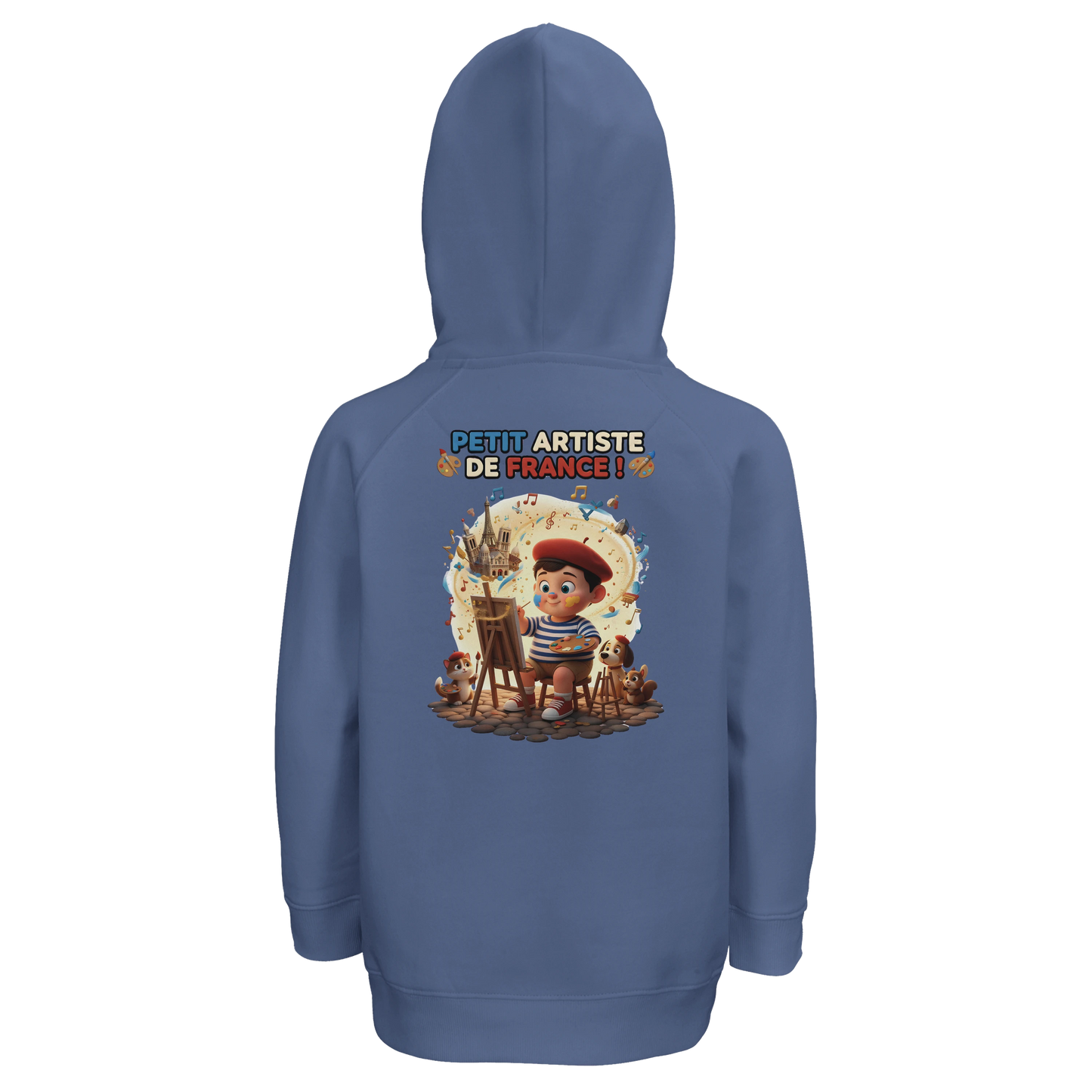 Sweat à Capuche garçon Petit Artiste de France – Coton Bio Durable