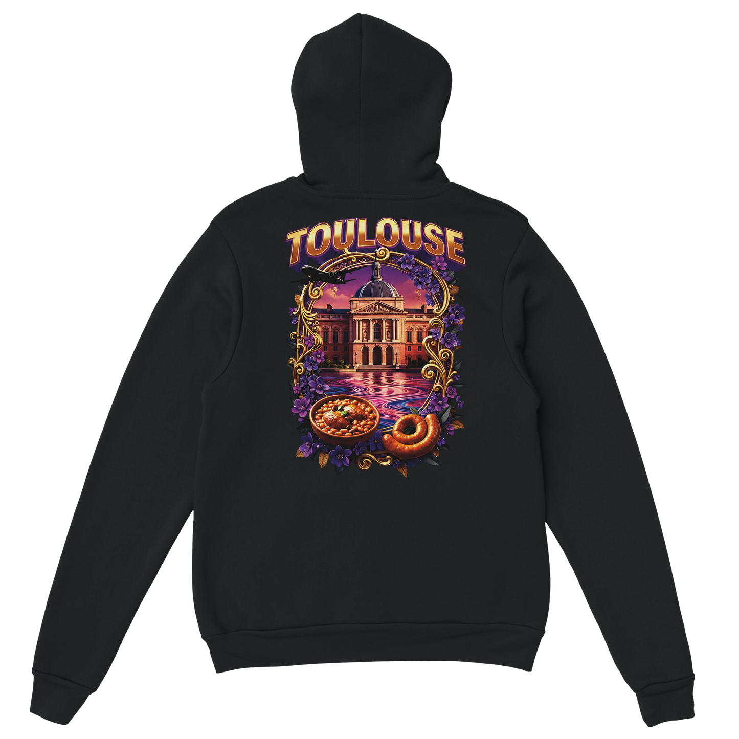 Sweat à Capuche Unisexe Toulouse – Ville de France – Confort Premium