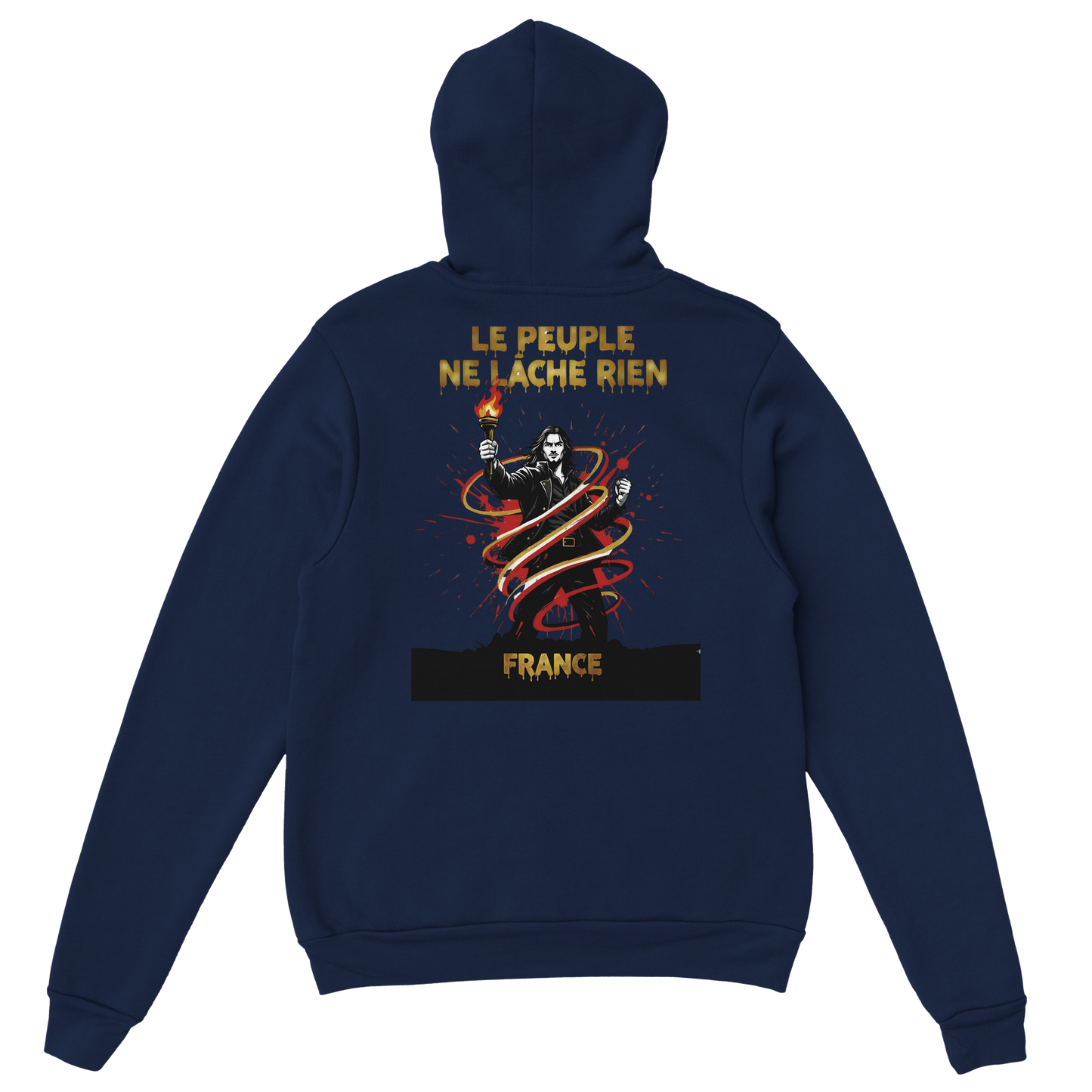 Sweat à Capuche Homme "Le Peuple Ne Lâche Rien" – Confort Premium