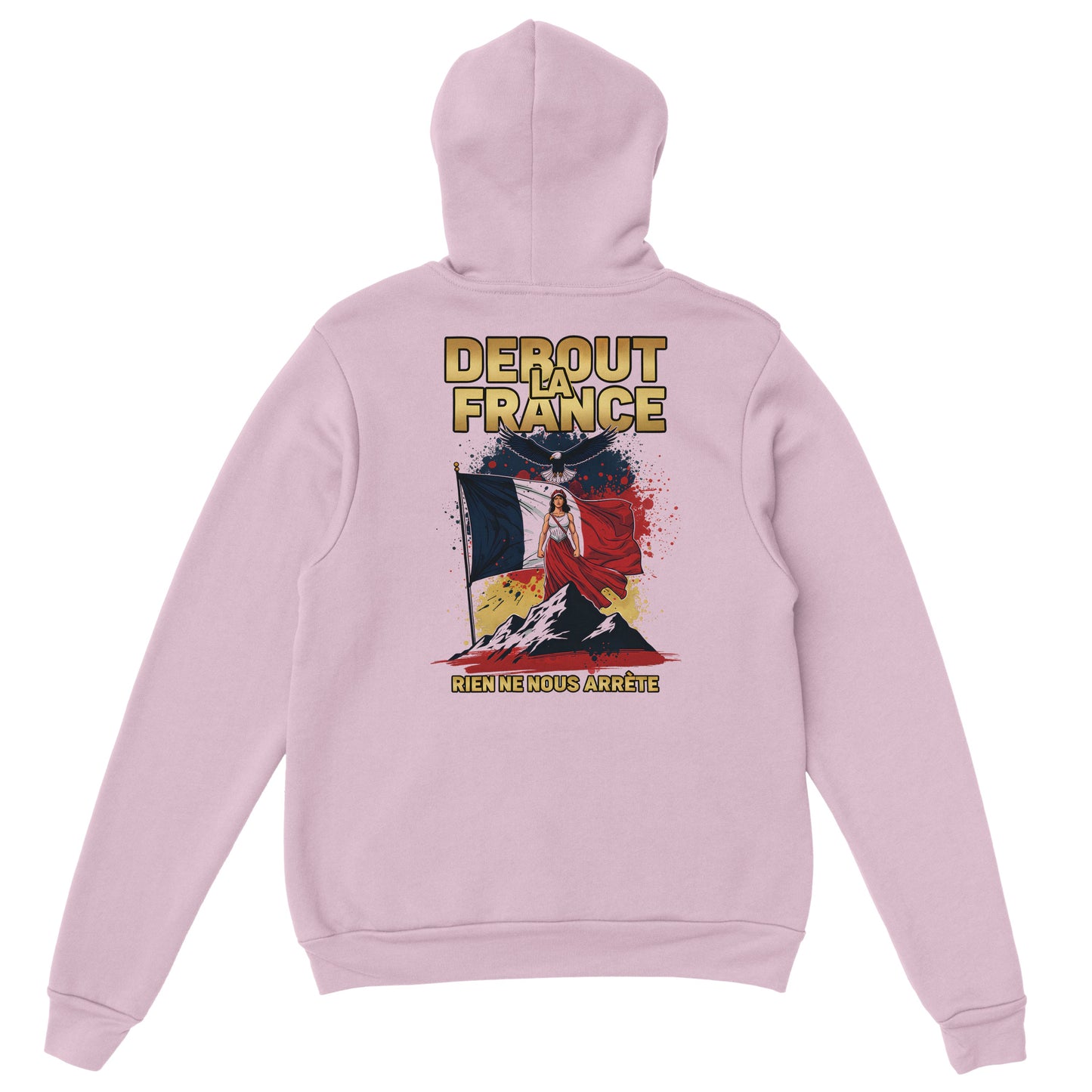 Sweat à capuche femme Debout la France - Hoodie en coton mélangé premium