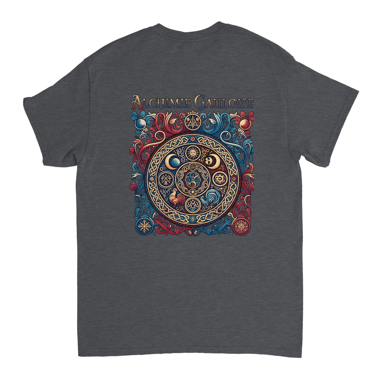 T-Shirt Homme Alchimie Gauloise – Coton Épais à Coupe Classique