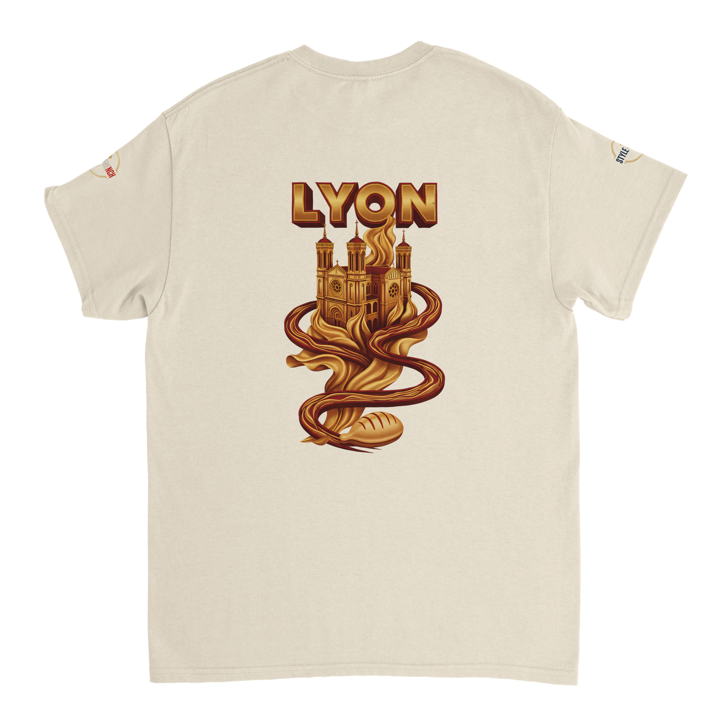 T-Shirt Unisexe Lyon - Design Ville de France - 100% Coton