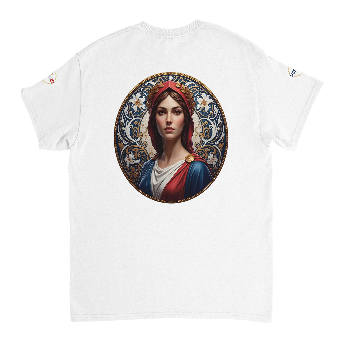 T-shirt Femme Marianne – Coton Épais Coupe Classique
