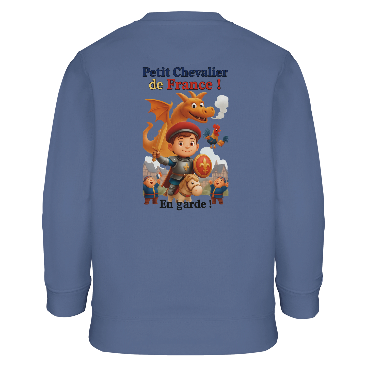 Sweat-shirt garçon Petit Chevalier de France - Coton Bio et Recyclé