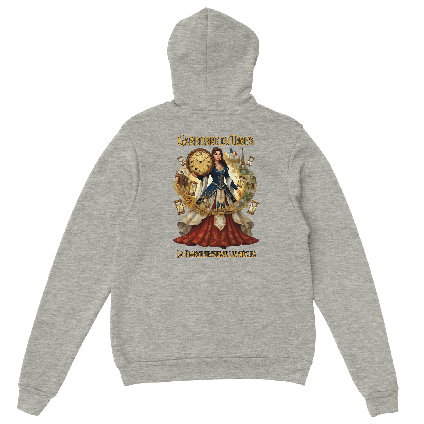 Sweat à Capuche Femme Gardienne du Temps - Confort Premium