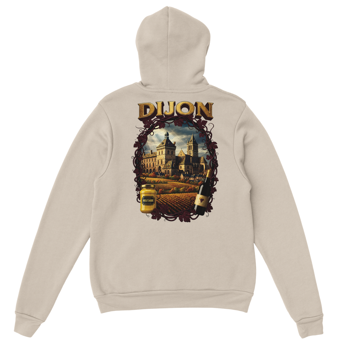Sweat à Capuche Unisexe Dijon – Ville de France – Confort Premium