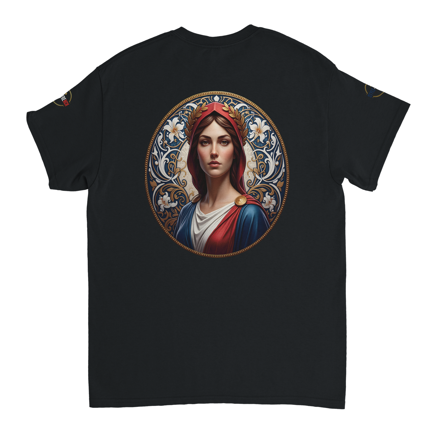 T-shirt Femme Marianne – Coton Épais Coupe Classique