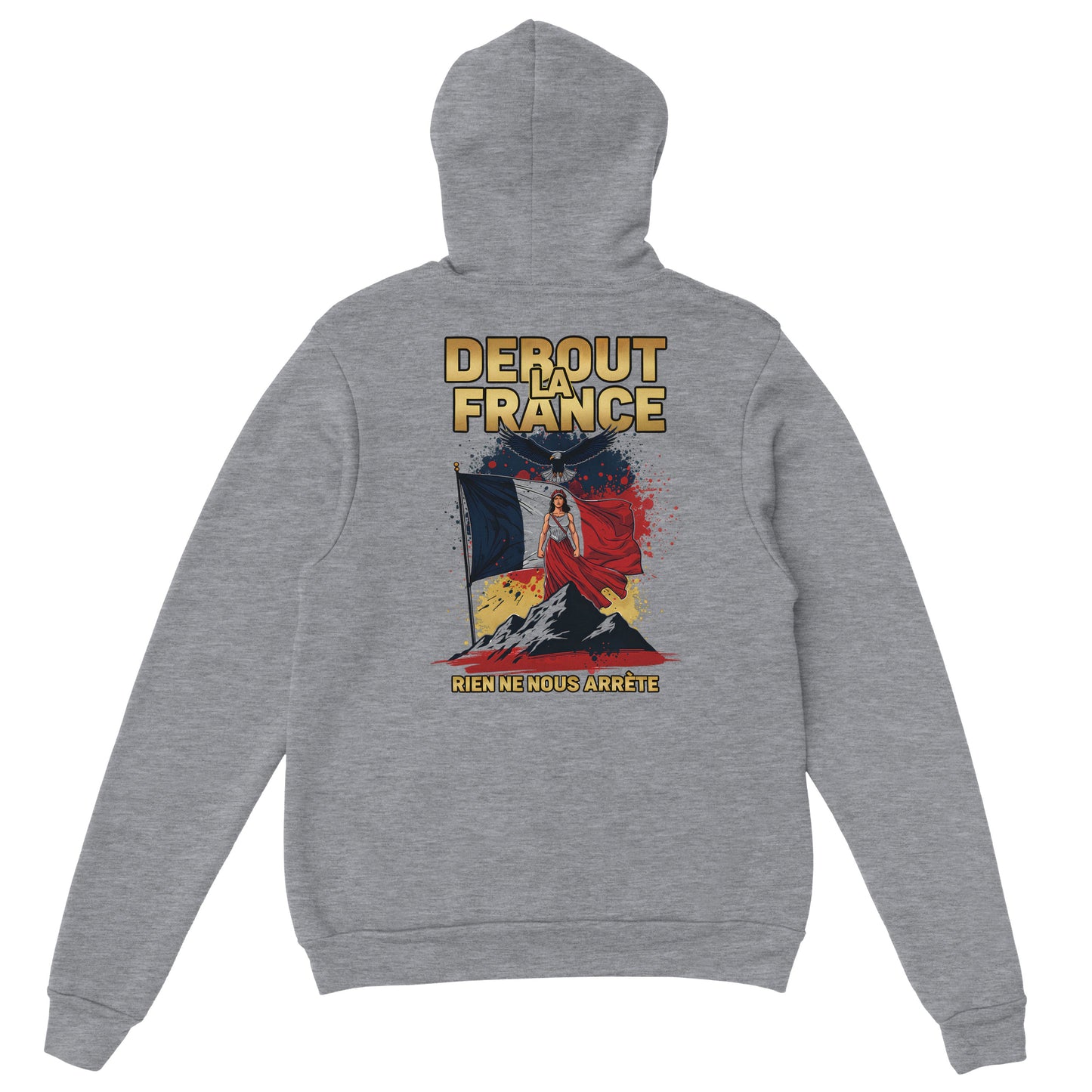 Sweat à capuche femme Debout la France - Hoodie en coton mélangé premium