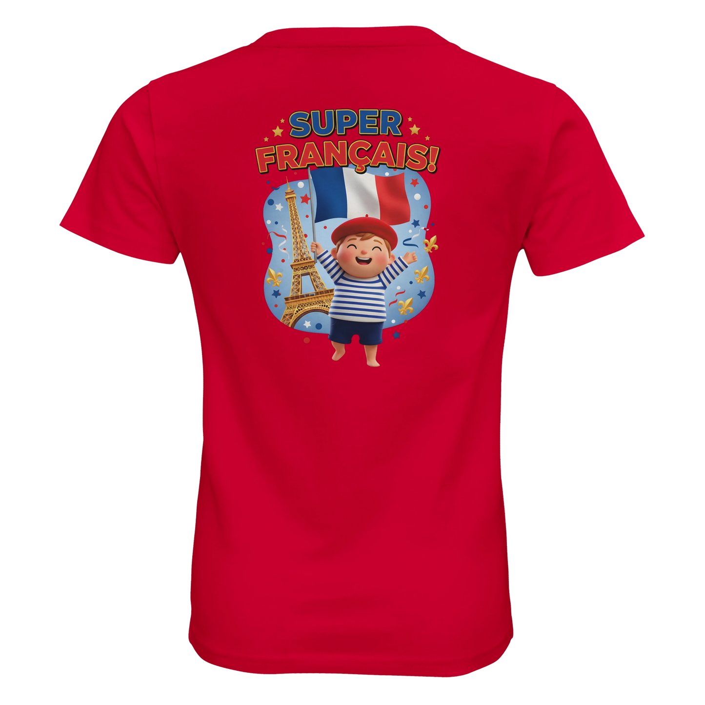 T-shirt Garçon Super Français - 100% Coton Bio