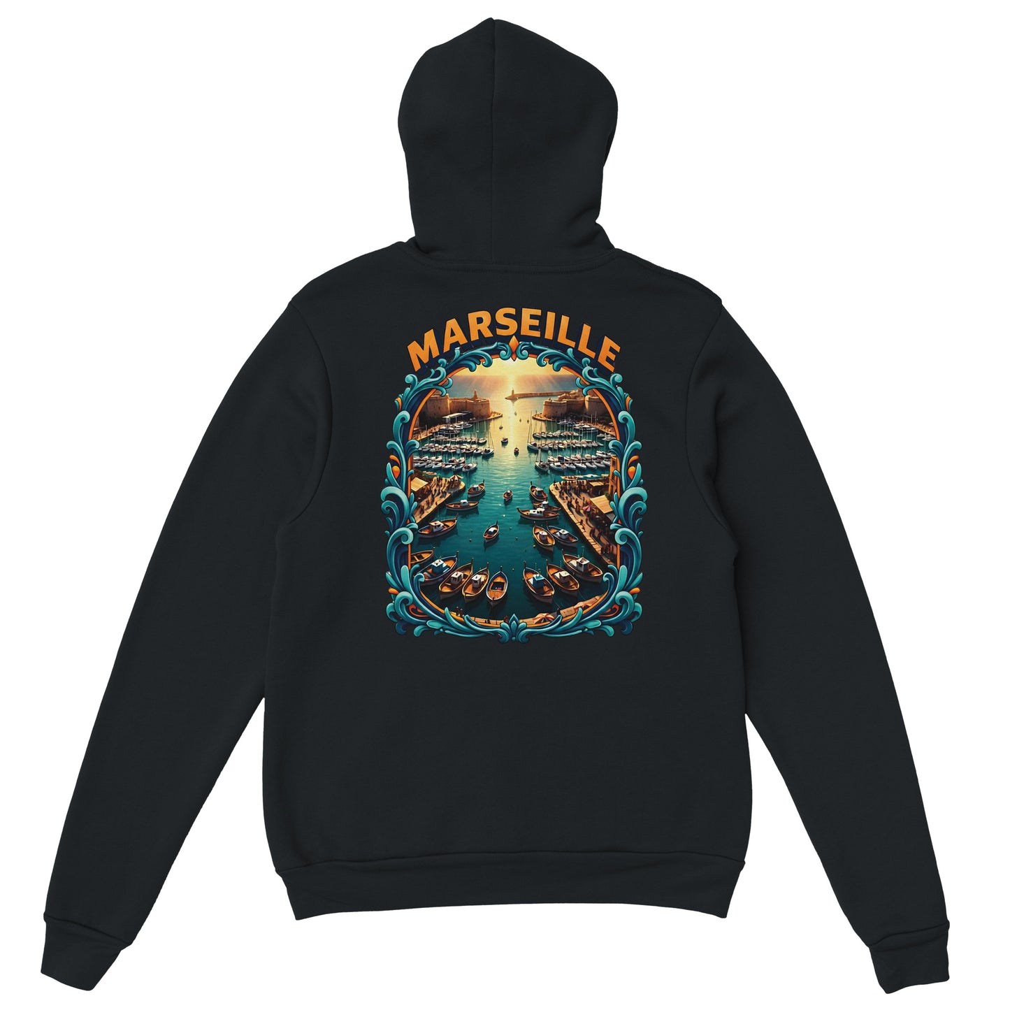 Sweat à capuche unisexe Marseille – Hoodie premium en coton mélangé